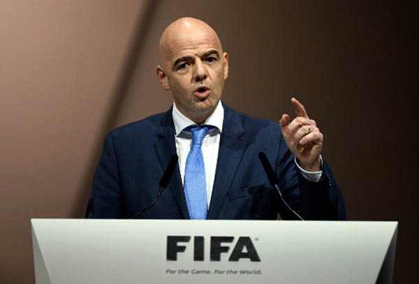 Coronavírus parou o mundo dos esportes Presidente da FIFA