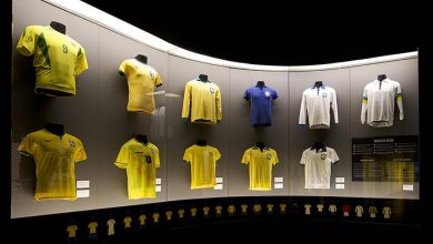 Museu da seleção brasileira camisas