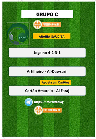 Grupo C Artilheiros e os jogadores para tomar cartao