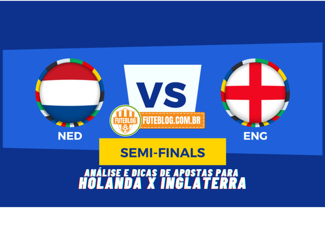 Apostas para Holanda x Inglaterra